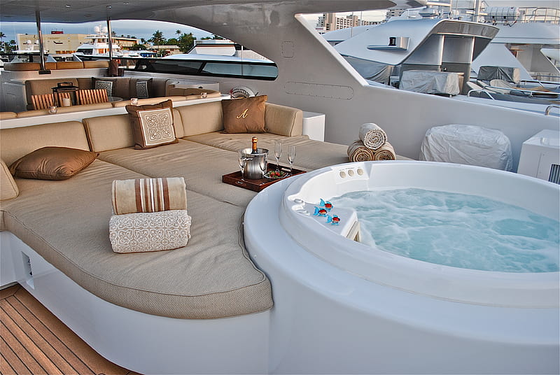 Yacht Spa installation.
